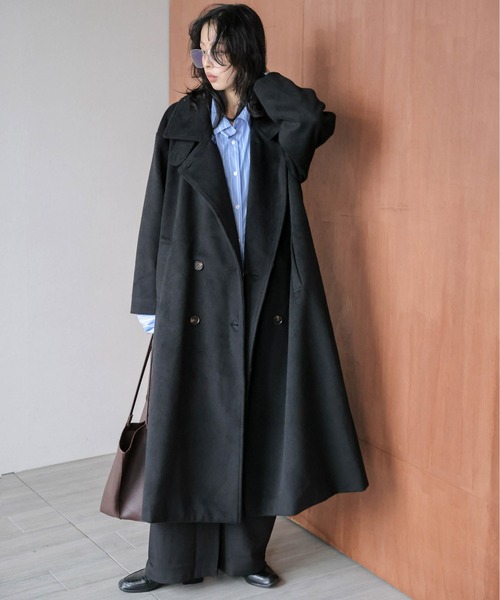 La-gemme（ラジェム） ステンカラーコート コート スタンドカラー