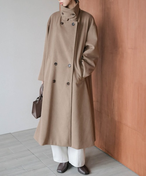 La-gemme（ラジェム） ステンカラーコート コート スタンドカラー