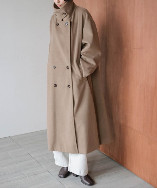 La-gemme（ラジェム） ステンカラーコート コート スタンドカラー