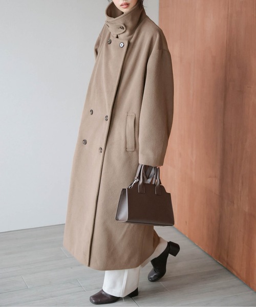 La-gemme（ラジェム） ステンカラーコート コート スタンドカラー