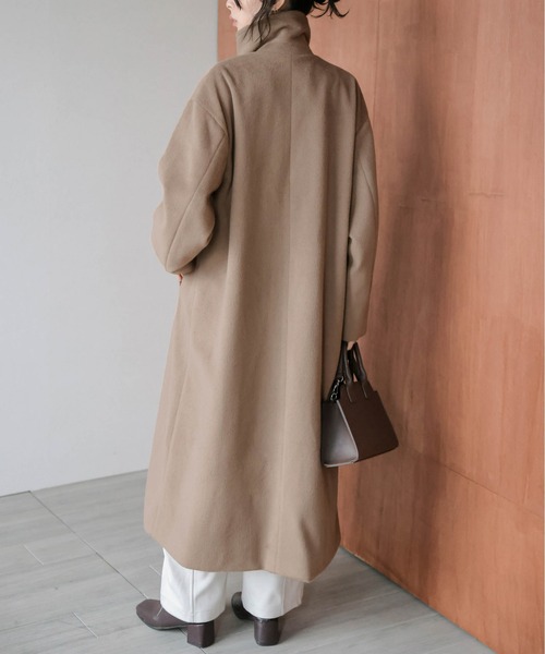 La-gemme（ラジェム） ステンカラーコート コート スタンドカラー