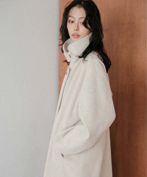 La-gemme（ラジェム） ステンカラーコート コート スタンドカラー