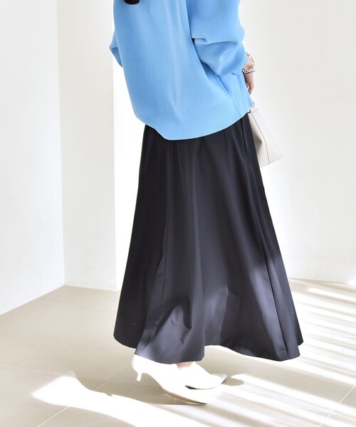 quaranciel ロング スカート quaranciel:「洗濯機可能」ロング フレア