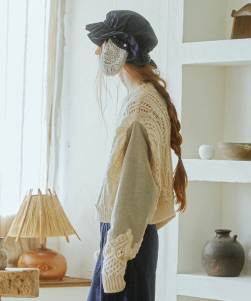 「bedsidedrama」 長袖ニット 2 オフホワイト レディース_画像2