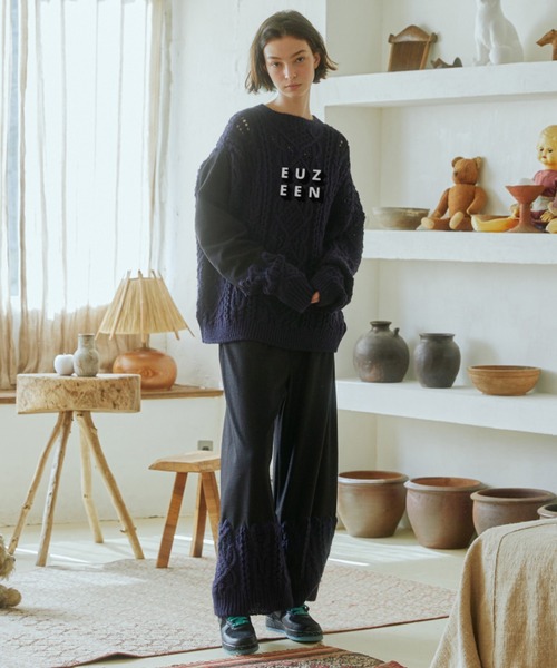 「bedsidedrama」 長袖ニット 2 オフホワイト レディース_画像9