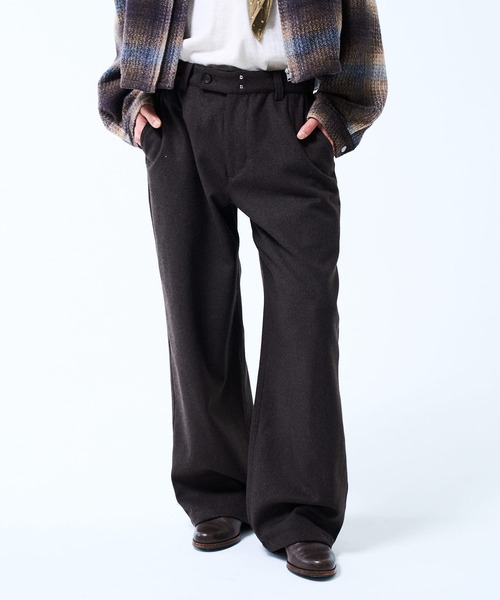 THE BOLDMAN パンツ Wool Straight Slacks / ウールストレート