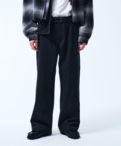 THE BOLDMAN パンツ Wool Straight Slacks / ウールストレート