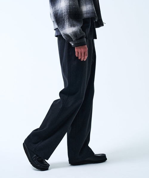 THE BOLDMAN パンツ Wool Straight Slacks / ウールストレート