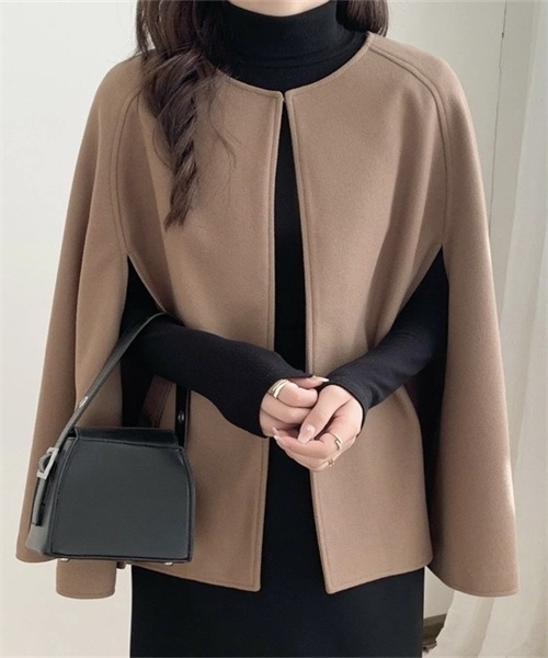 「FREE STYLISTS」 ポンチョ FREE モカ レディース_画像7