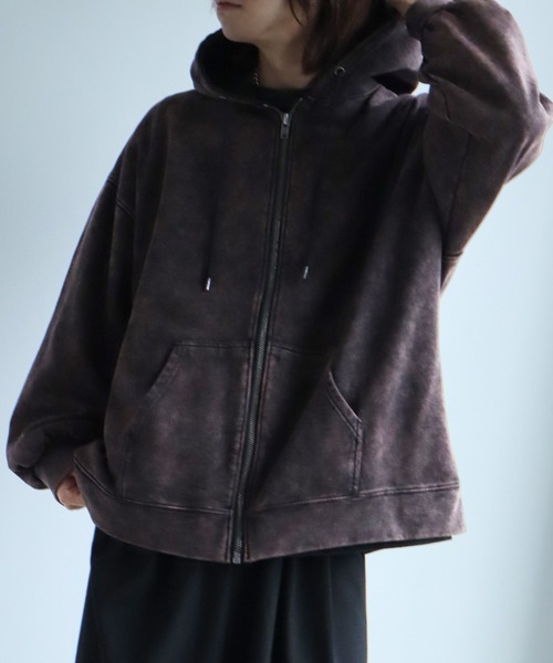 「welise」 ジップアップパーカー L グレー メンズ_画像8