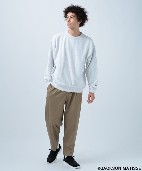 「JACKSON MATISSE」 スウェットカットソー「BAYFLOWコラボ」 LARGE チャコール メンズ_画像4