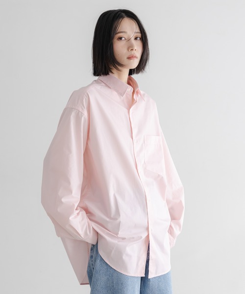 LOWRYS FARM（ローリーズファーム） シャツ 「LFM(U)」BROAD SHIRT