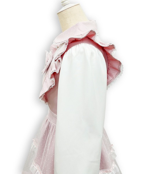 Honey Cinnamon（ハニーシナモン） ワンピース フロントリボンドット