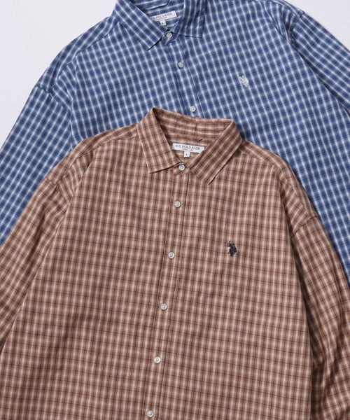U.S. POLO ASSN.（ユーエスポロアッスン） アロハシャツ シャツ Broad