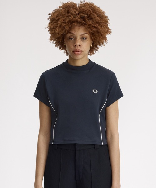FRED PERRY（フレッドペリー） tシャツ Piped Seams Mock Neck T-Shirt