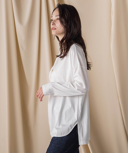 「LAUTREAMONT」 長袖カットソー 11号 ブラック レディース_画像4