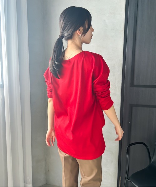 「LAUTREAMONT」 長袖カットソー 11号 ブラック レディース_画像9