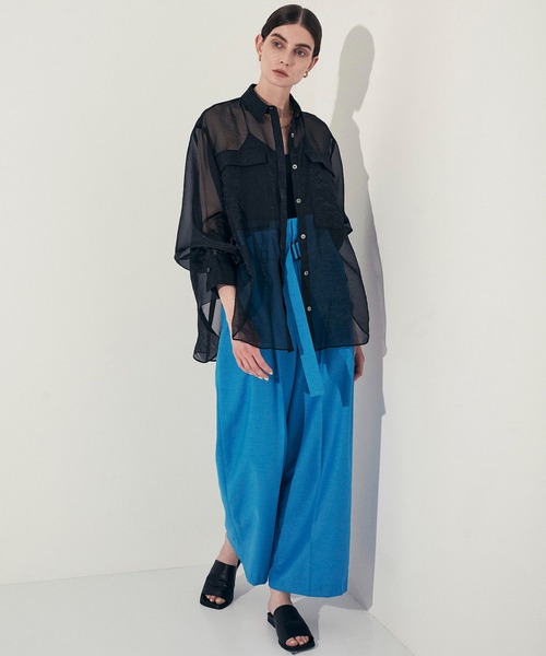 「CITY」 長袖シャツ FREE ブラウン レディース_画像7