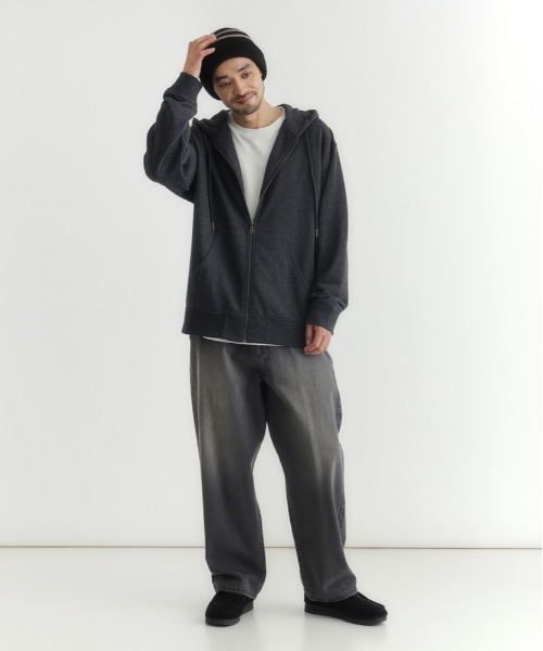 BACK NUMBER パーカー 「BACK NUMBER」スウェットフルジップパーカー