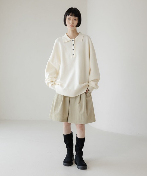 LOWRYS FARM（ローリーズファーム） ニット セーター BIGポロニット