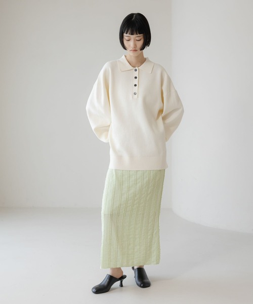 LOWRYS FARM（ローリーズファーム） ニット セーター BIGポロニット