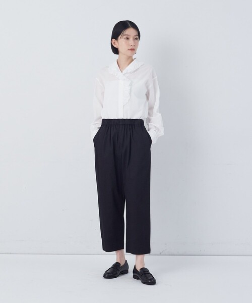 【ストーム】エルメス イージーパンツ クロップド ワイド グレー 36 S conges payes ADIEU TRISTESSE（コンジェペイエアデュートリステス