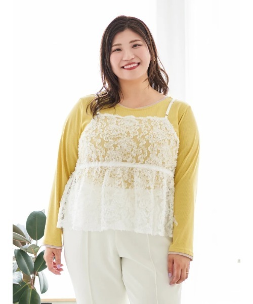 ReーJ＆SUPURE（リジェイ＆スプル） キャミソール 「大きいサイズ