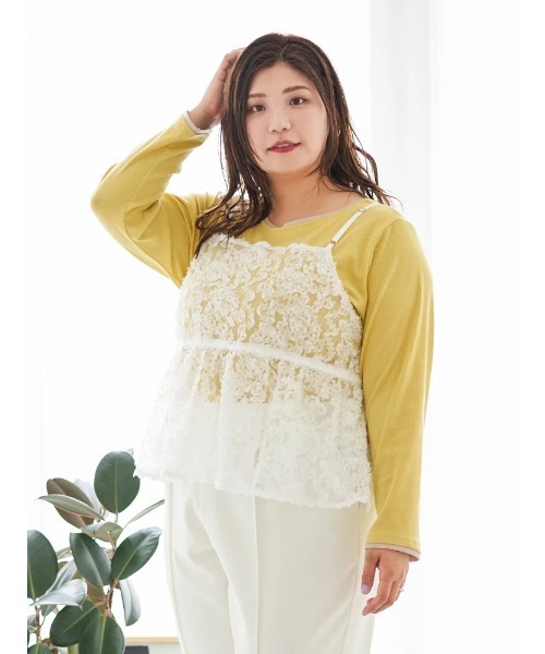 ReーJ＆SUPURE（リジェイ＆スプル） キャミソール 「大きいサイズ