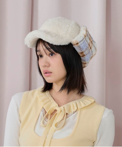 「kaorinomori」 帽子 M/57.5cm ブラック レディース_画像3