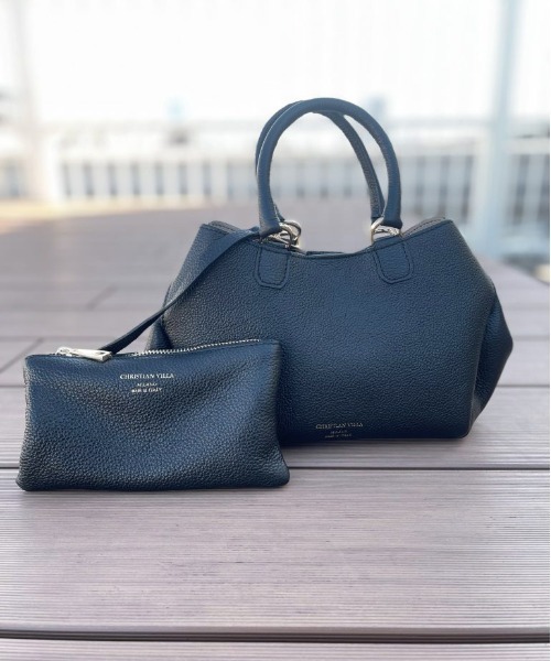トートバッグ CHRISTIAN VILLA☆キュービックトート4577 SV＆GD