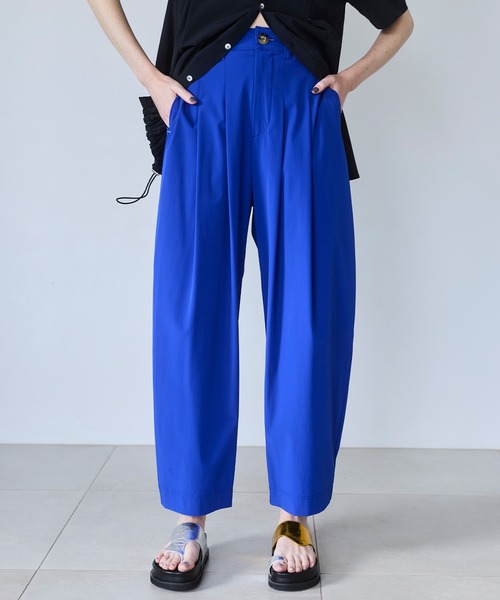 OMMO（オーエムエムオー） パンツ EASY WIDE TUCK PT レディース