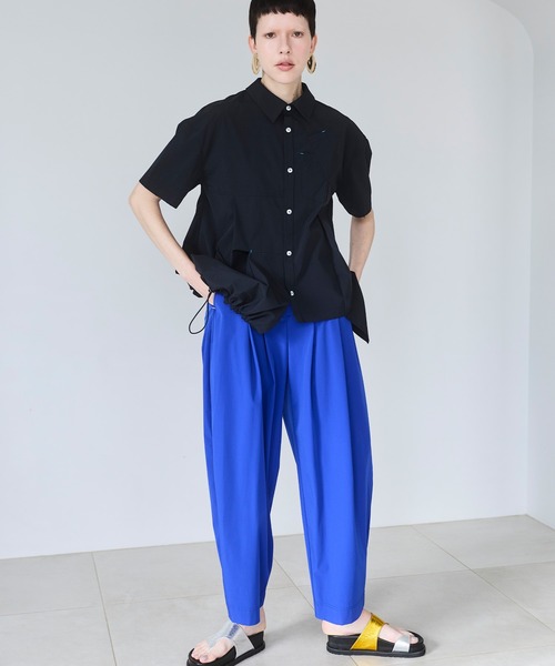 OMMO（オーエムエムオー） ワイドパンツ パンツ EASY WIDE TUCK PT