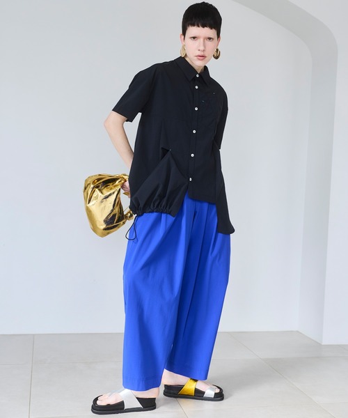 OMMO（オーエムエムオー） ワイドパンツ パンツ EASY WIDE TUCK PT
