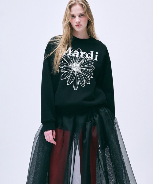 「Mardi Mercredi」 スウェットカットソー FREE ブラック レディースの画像
