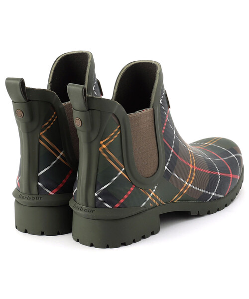 Barbour 　バブアー　レインブーツ　ブラック　チェック　黒　シューズ　5 FREAK'S STORE（フリークスストア） 長靴 レインブーツ レインブーツ