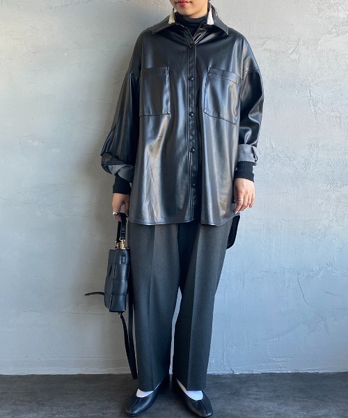 「mizuiroind」 イージーパンツ 1 ライトベージュ レディース_画像2