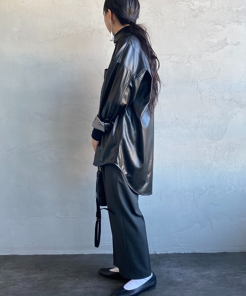 「mizuiroind」 イージーパンツ 1 ライトベージュ レディース_画像3