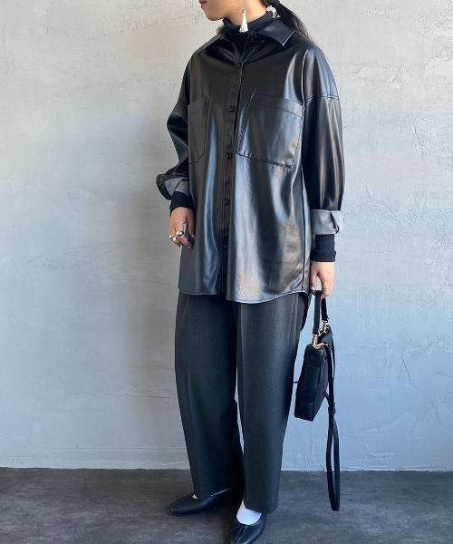 「mizuiroind」 イージーパンツ 1 ライトベージュ レディース_画像6