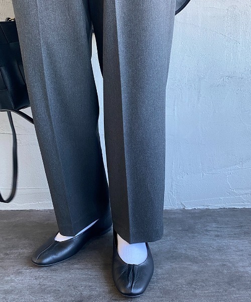 「mizuiroind」 イージーパンツ 1 ライトベージュ レディース_画像8