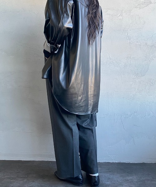 「mizuiroind」 イージーパンツ 1 ライトベージュ レディース_画像9