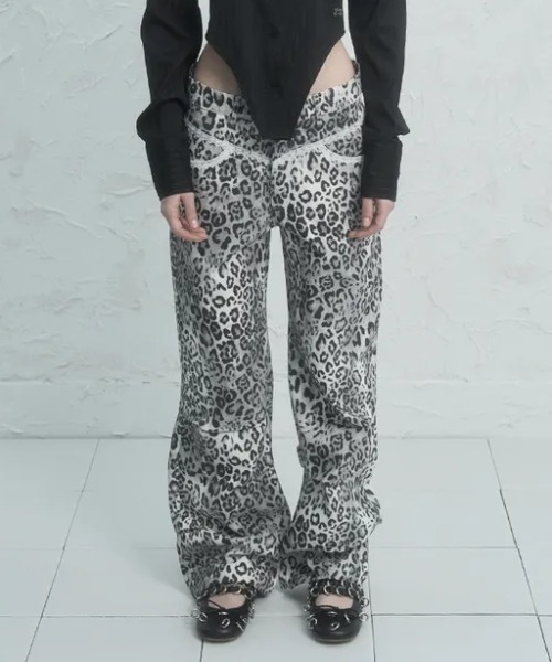 SETUPEXE LACE PANTS レオパード ヒョウ柄 パンツ SETUPEXEブランド直輸入正規品/レオパード レース LEOPARD LACE