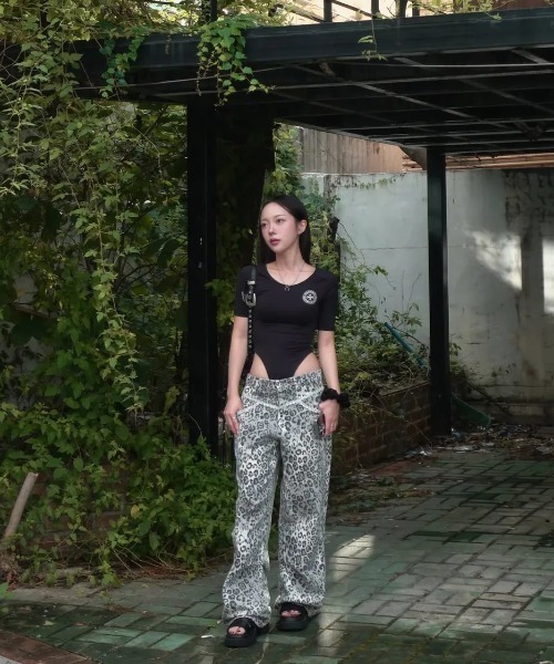 パンツ SETUPEXEブランド直輸入正規品/レオパード レース LEOPARD LACE
