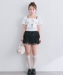 tシャツ 半袖 「1枚で着回し」リボン映え半袖...の詳細画像4