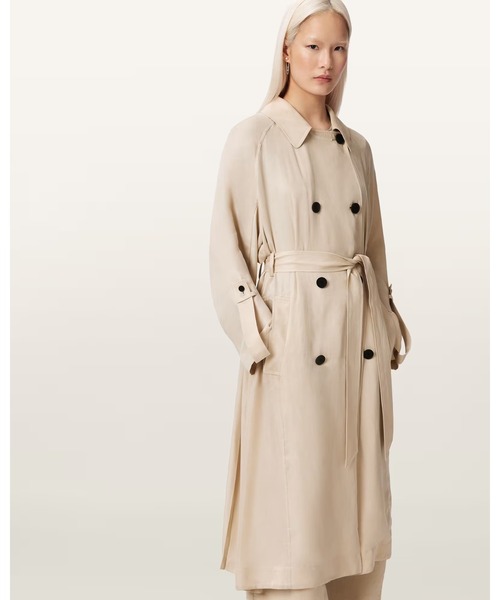 トレンチコート コート LIZIE DOUBLE BREASTED TRENCH COAT | LIZIE ダブル ブレスト トレンチ コートの画像