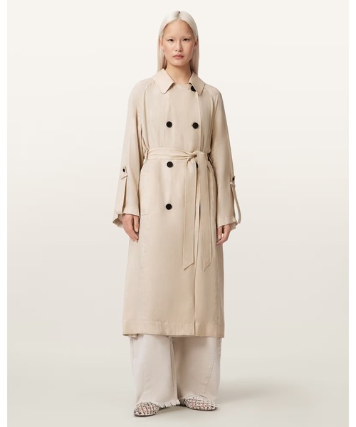 トレンチコート コート LIZIE DOUBLE BREASTED TRENCH COAT | LIZIE ダブル ブレスト トレンチ コートの画像