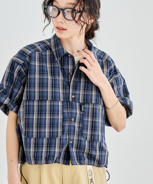 【Women's M パープル系】 Foxfire ( フォックスファイヤー ) SCプレイドシャツ ポリエステル ウェア トップス インナー シャツ ロングスリーブシャツ コットン z00052636  コットン Foxfire - 【Women's M パープル系】 Foxfire ( フォックスファイヤー