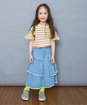 tシャツ 「WEB限定」袖フリルボーダー半袖T...の詳細画像5