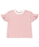 tシャツ 「WEB限定」袖フリルボーダー半袖T...の詳細画像1