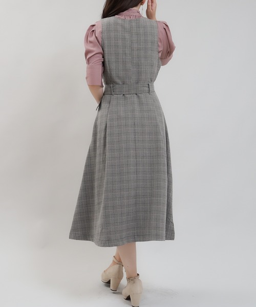 「ASTORIA ODIER」 サロペットスカート MEDIUM ライトグレー レディース_画像7
