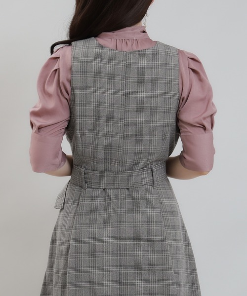「ASTORIA ODIER」 サロペットスカート MEDIUM ライトグレー レディース_画像9